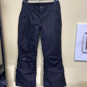 The north face black snow pants